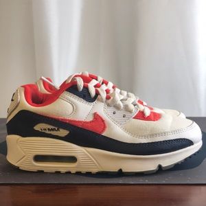 Nike Air Max 90 GS Youth size 4Y USA Denim Red White Blue DJ5177-100